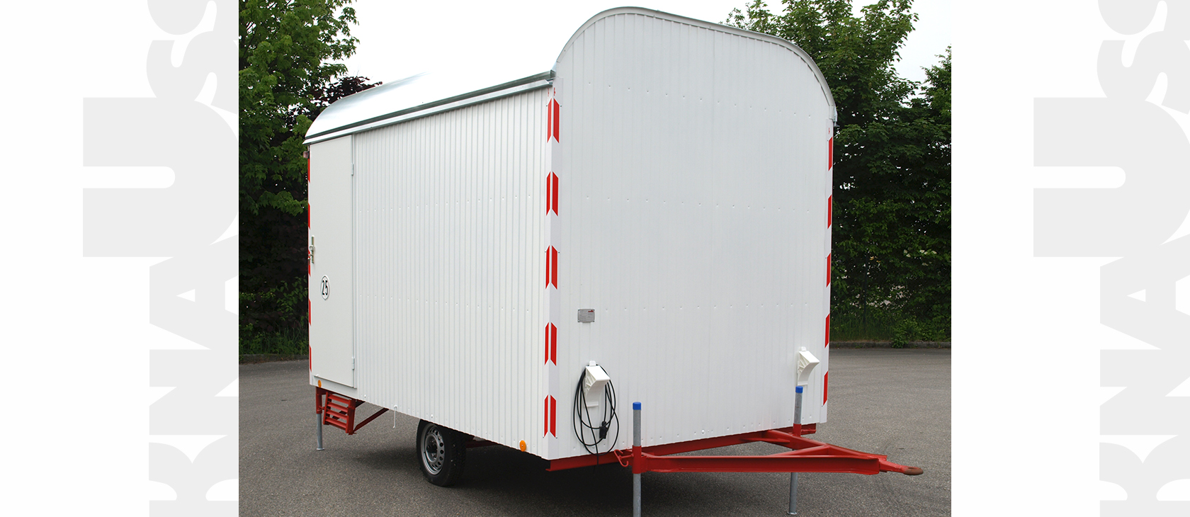 Container Bauwagen Langsamläufer 25 kmh