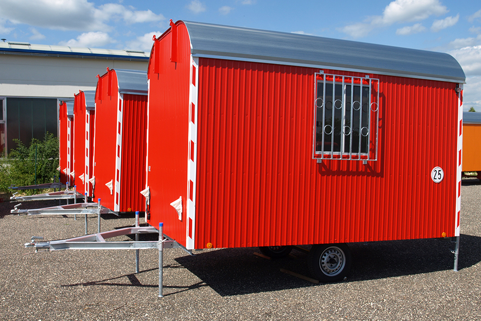 Container Bauwagen Schnellläufer 3,5m Knauss Raumsysteme