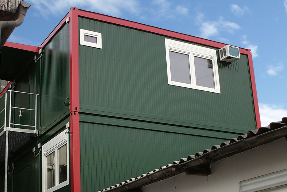 Containeranlagen Büroanbau Knauss Raumsysteme