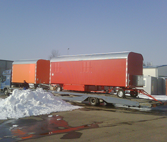 Bauwagentransport